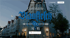 Desktop Screenshot of blauflesch.de